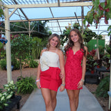 RED ANDREA MINI DRESS