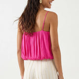 Bubble Tube Top: Hot Pink / L