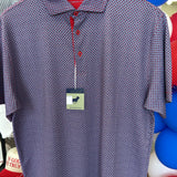 Horn Legend Mosaic US Flag Navy Polo