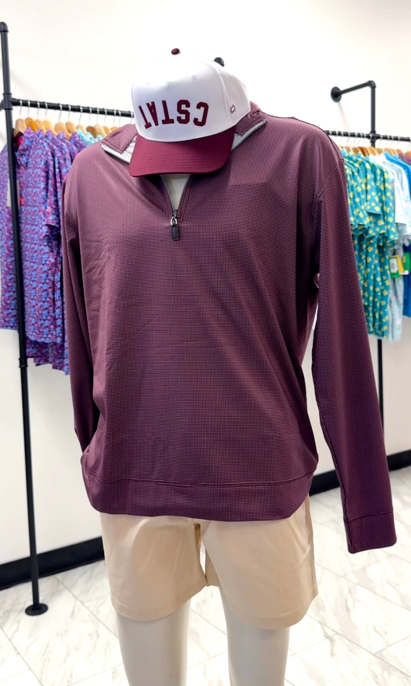 HORN LEGEND MAROON PULLOVER