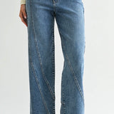 JBD ASYMETRIC STRAIGHT JEANS