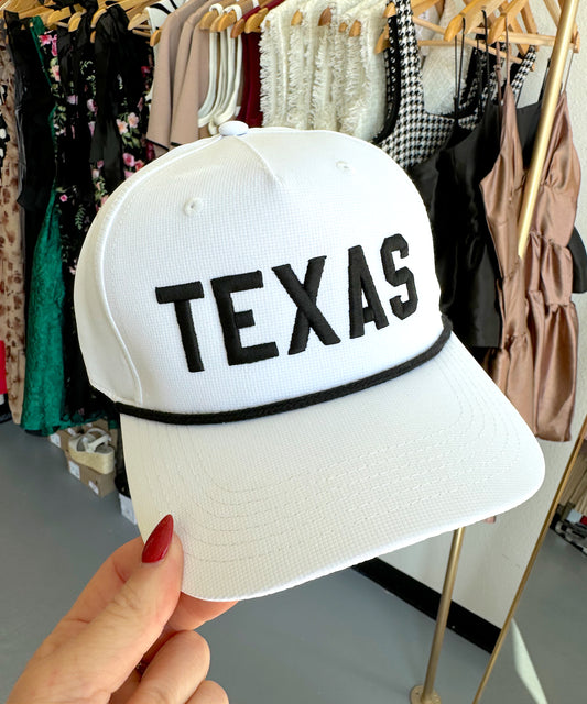 VINTAGE WHITE TEXAS ROPE HAT