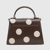 Brown Polka Dot Recycled Vegan Purse
