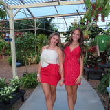 RED ANDREA MINI DRESS