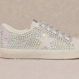 JOANN GREY STUDDED SNEAKERS