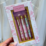 Laura Ashley Pen Set of 3 - Garden Blooms