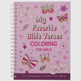 Coloring Book Favorite Bible Verses For Girls Wirebound