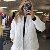 WHITE PADDED JACKET