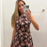 LBK MAUVE FLORAL CLEMENTINE DRESS