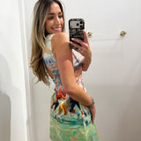 LBK Abstract Football Player Print Dress