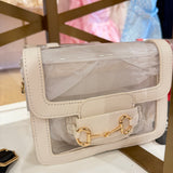 WHITE HORSEBIT CLEAR PURSE