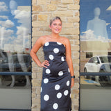 WF BLACK STRAPLESS MAXI DRESS