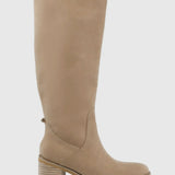 Juno Tall Suede Sand Boot