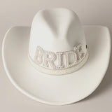 BRIDE PEARL COWBOY HAT