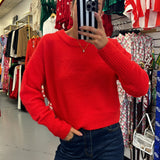 Red Julien Sweater Top