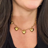 Heart Charm Necklace Waterproof