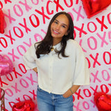 Ivory Button Up Cardigan