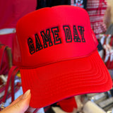 GAME DAY RED & BLACK TRUCKER HAT