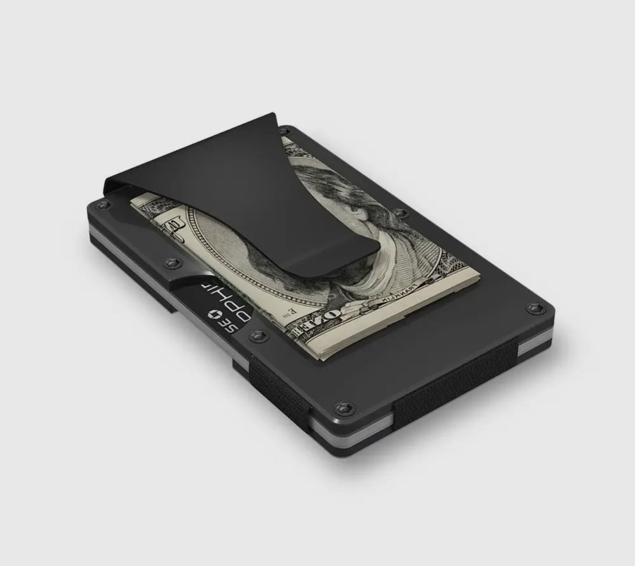 GRID WALLET - GUNMETAL ALUMINUM