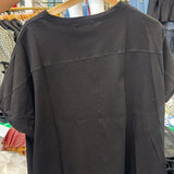BLACK SEQUIN FOOTBALL TOP