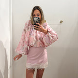 PINK FLORAL EISLEY BLOUSE