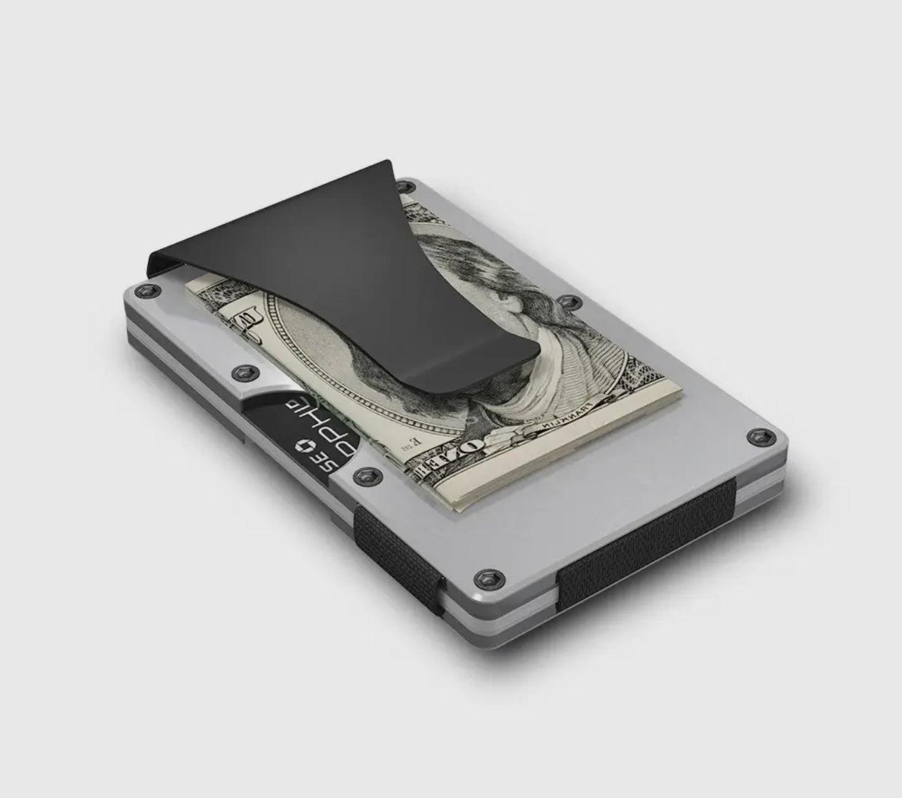 GRID WALLET- SILVER ALUMINUM