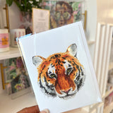 TIGER FACE CARD