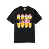 Teacher Pencil & Apple Graphic T-Shirt | Cute Back-to-School Gift for Educators