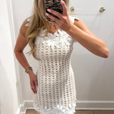 CHIC 3D FLORAL MODERN MINI DRESS