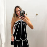 BLACK & WHITE SCALLOPED SET