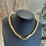 GOLD BAMBOO NECKLACE