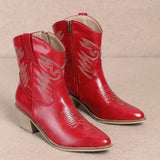 Red Western Cowboy Boot