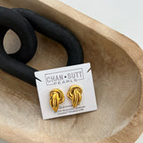 GOLD KNOT EARRINGS