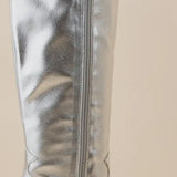 SILVER POINTED COWBOY TALL BOOTS