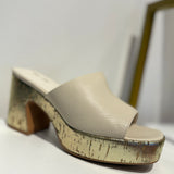 WHITE & GOLD PLATFORMS