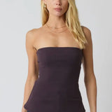 Adela Plum Tube Top