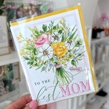 BEST MOM BOUQUET CARD