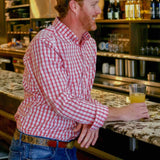 GEORGIA RED CLASSIC BUTTON DOWN