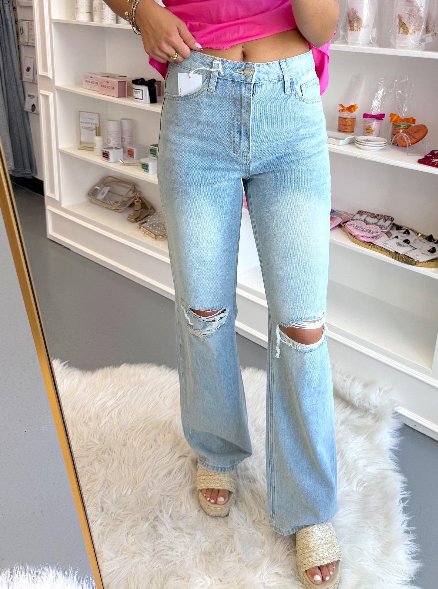 VERVET 90'S VINTAGE FLARE JEANS