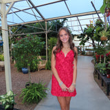 RED ANDREA MINI DRESS