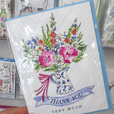 THANK YOU VERY MUCH FLORAL CARD