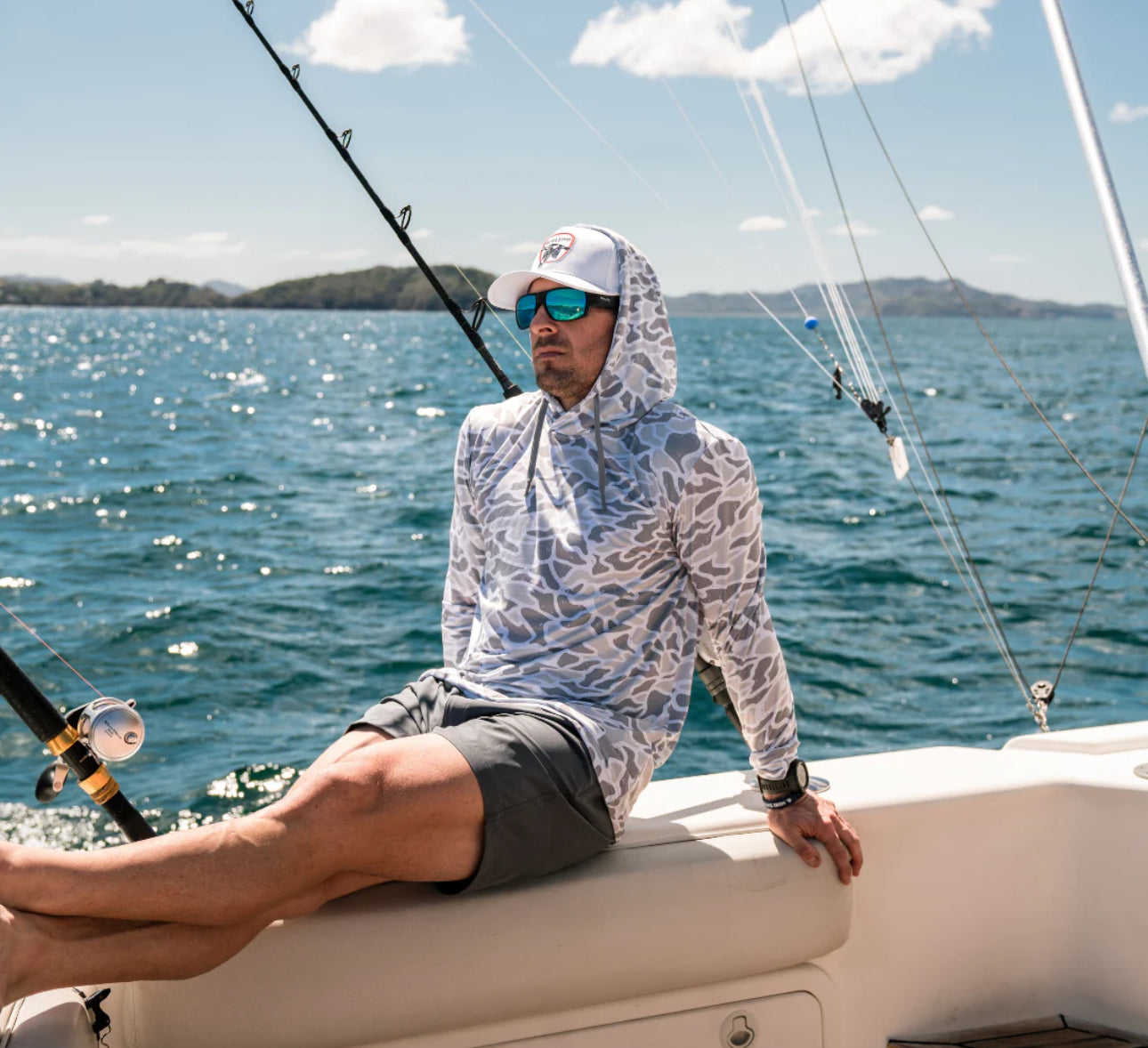 Performance Hoodie - White Camo