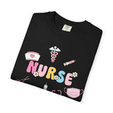 Nurse Cute Icons T-Shirt | Pastel Medical Graphic Tee for Nurses