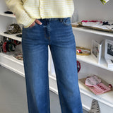 VERVET HIGH RISE MEDIUM DENIM JEANS