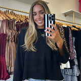 Black London Sweater Top