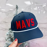 VINTAGE NAVY MAVS HAT