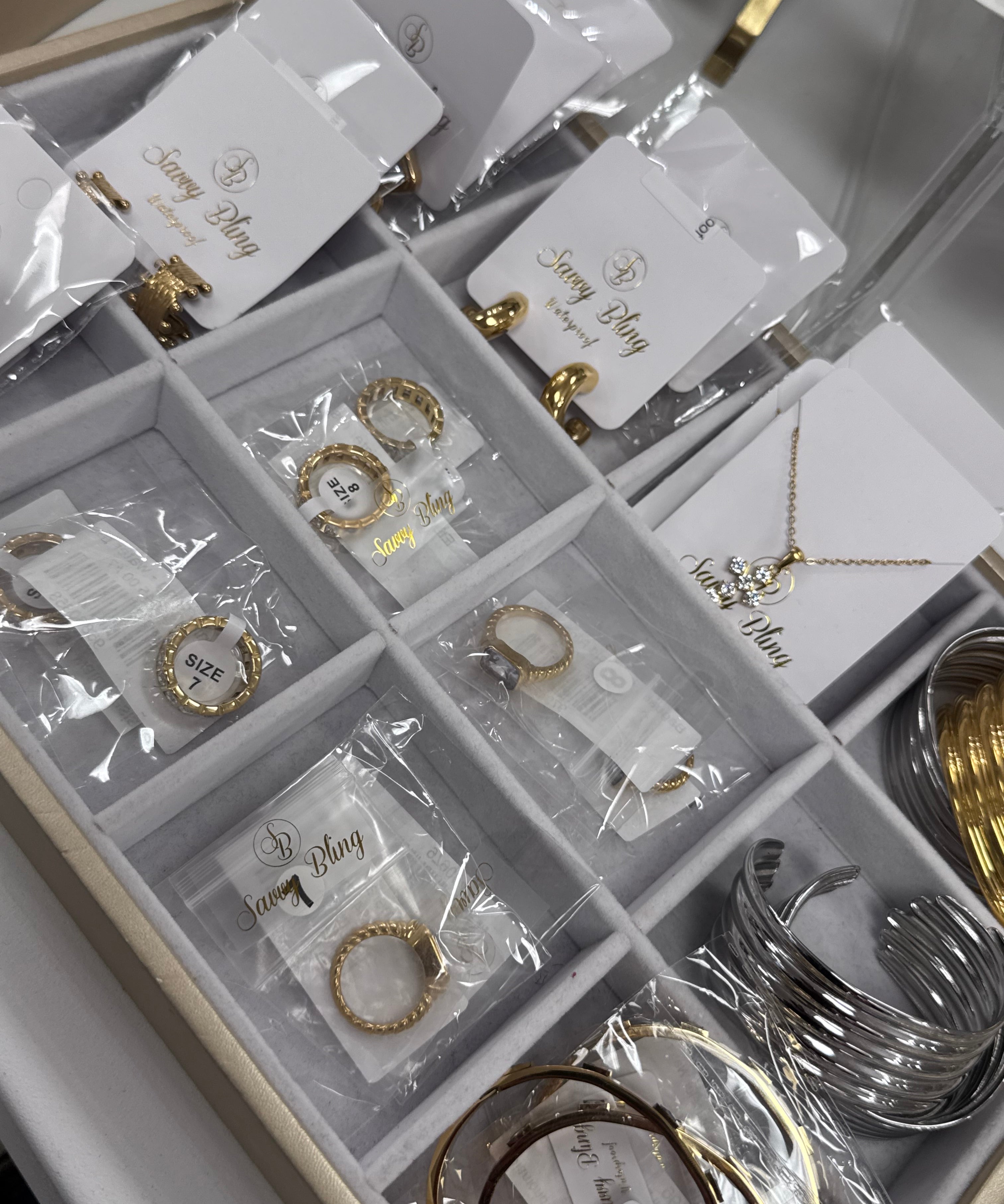 Gold Hoop Earrings - waterproof