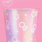 Engaged Era Bling Cups - 16 Plastic 16 Ounce Cups