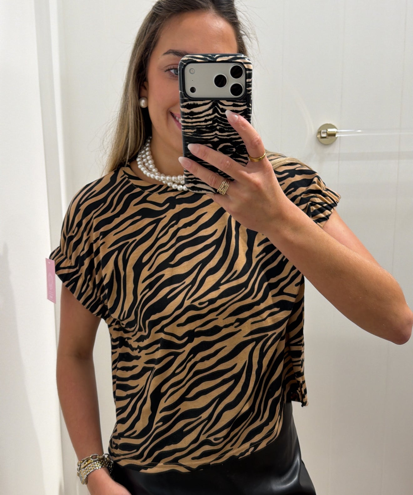TIGER KNIT T SHIRT