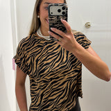 TIGER KNIT T SHIRT